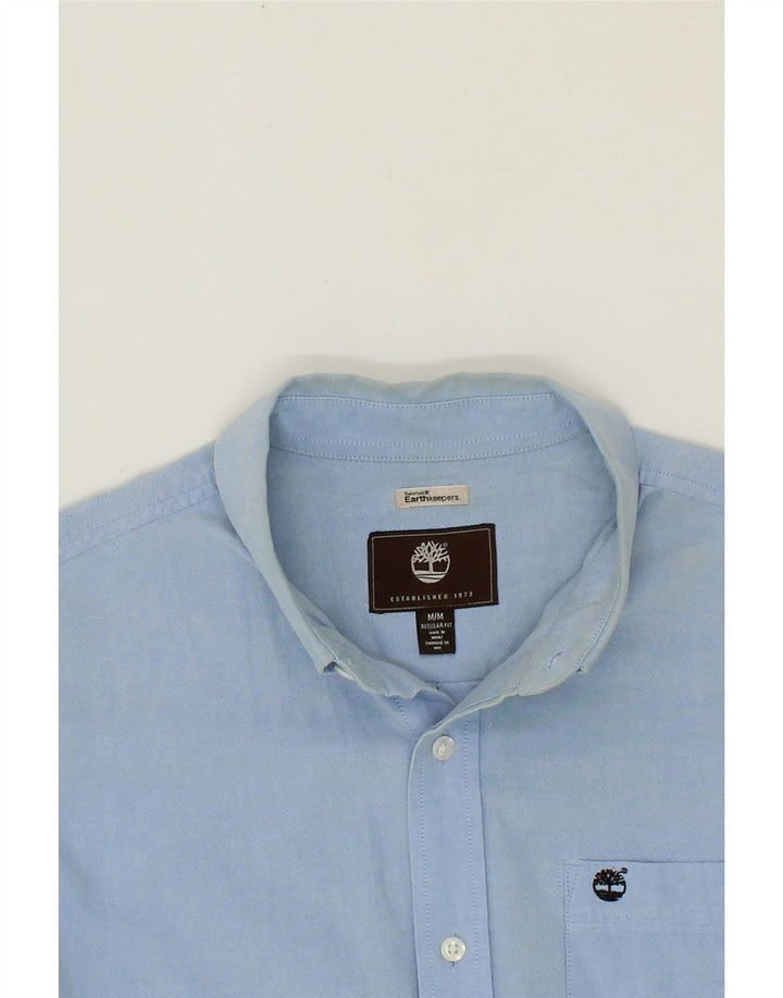 TIMBERLAND Mens Regular Fit Shirt Medium Blue Vintage Timberland and Second-Hand Timberland from Messina Hembry 