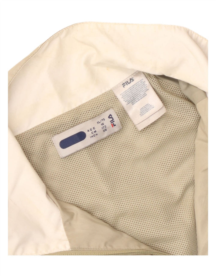 Bluza chłopięca Fila Dresowa Top 15-16 lat XL Beżowy poliester z blokami kolorów