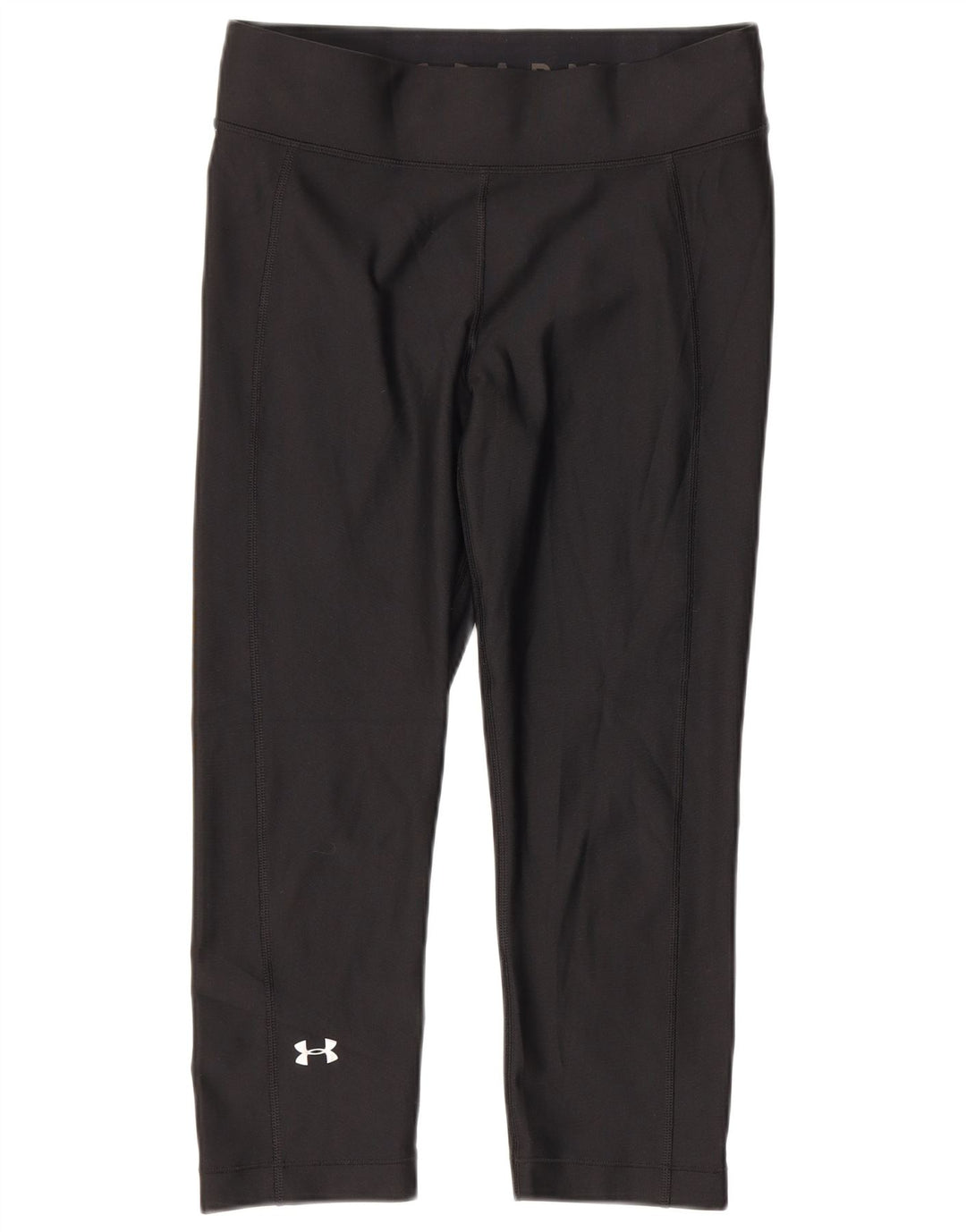 Damskie legginsy Under Armour Heat Gear Capri UK 12, średni czarny poliester