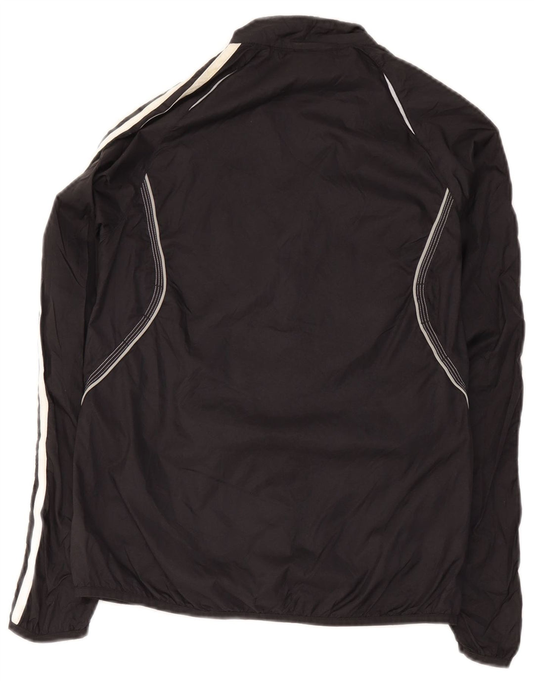 Damska bluza dresowa Adidas UK 10, mała czarna nylonowa