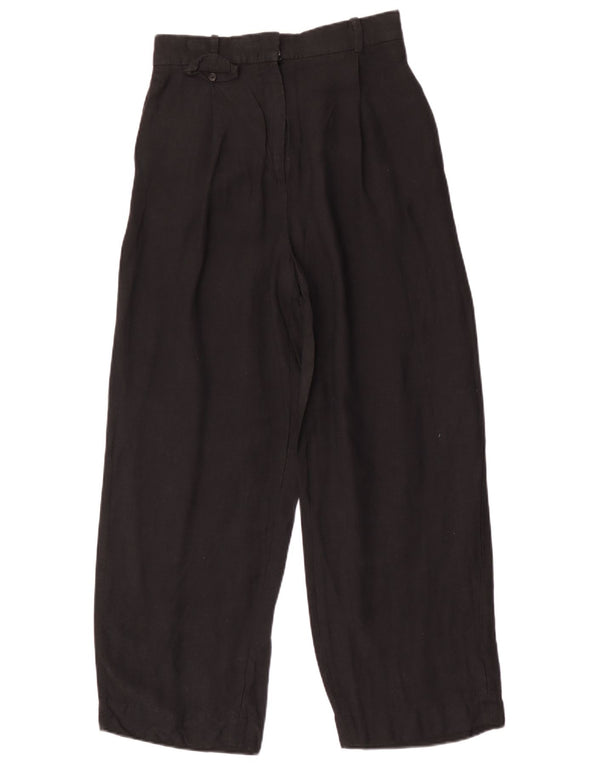 Cos Damskie spodnie chino z wysokim stanem i szeroką nogawką EU 34 XS W26 L26 czarne