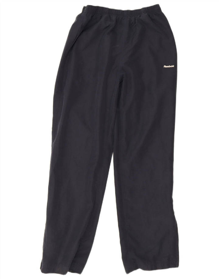 Damskie spodnie dresowe Reebok UK 10, małe, granatowe, poliestrowe