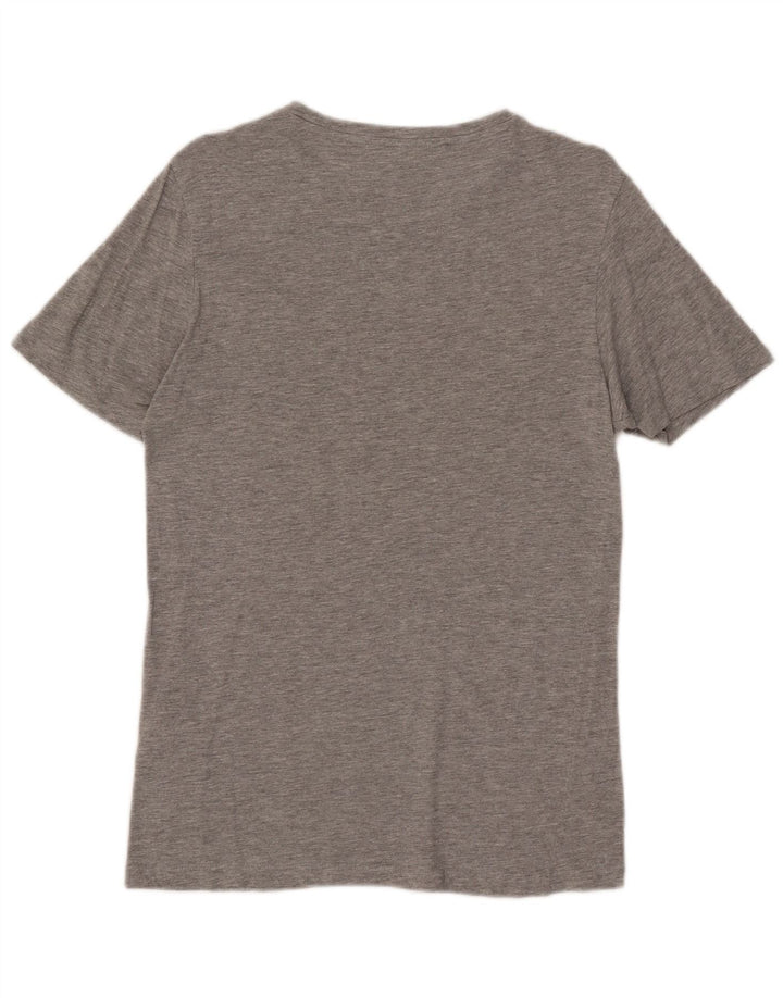 T-shirt męski Jack & Jones, mały, szary, z bawełny w plamki