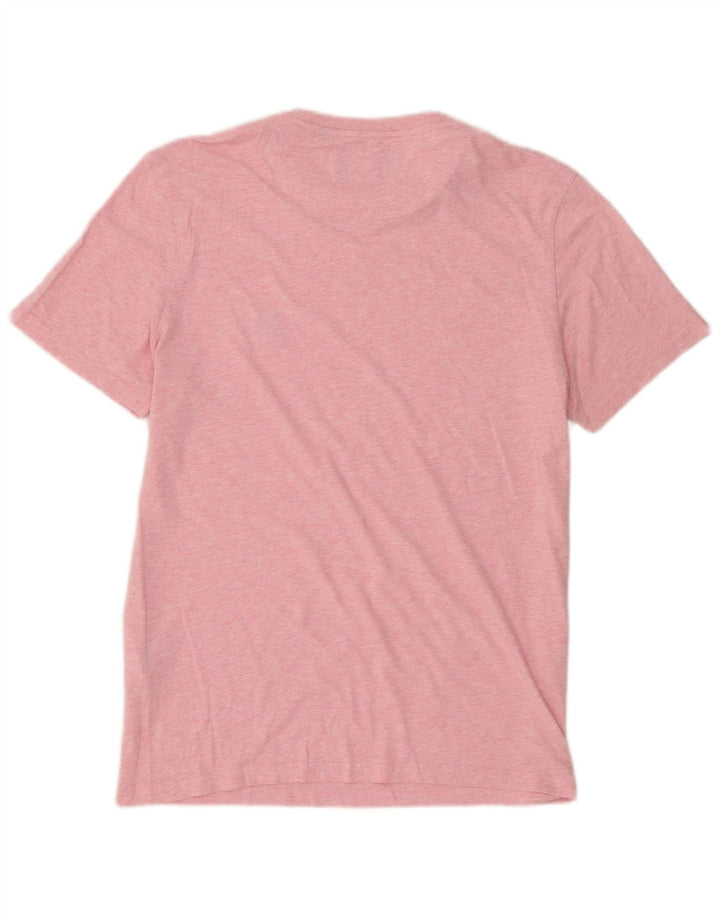 T-shirt męski Lyle & Scott, duży, różowy, bawełniany w plamki