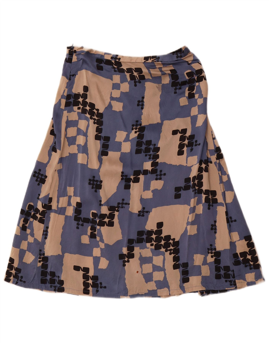 LES COPAINS Damski komplet dwuczęściowych spódnic IT 42 Medium W28 Niebieski geometryczny jedwab