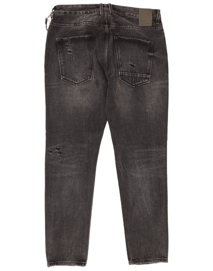 Gianni Lupo Męskie Bruce Distressed Slim Jeans IT 48 Medium W34 L30 Szary