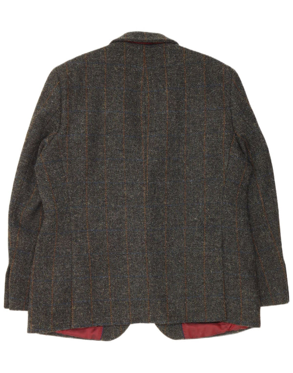 MARKS & SPENCER Męska marynarka zapinana na 2 guziki EU 54 2XL Zielona kratka, nowa wełna