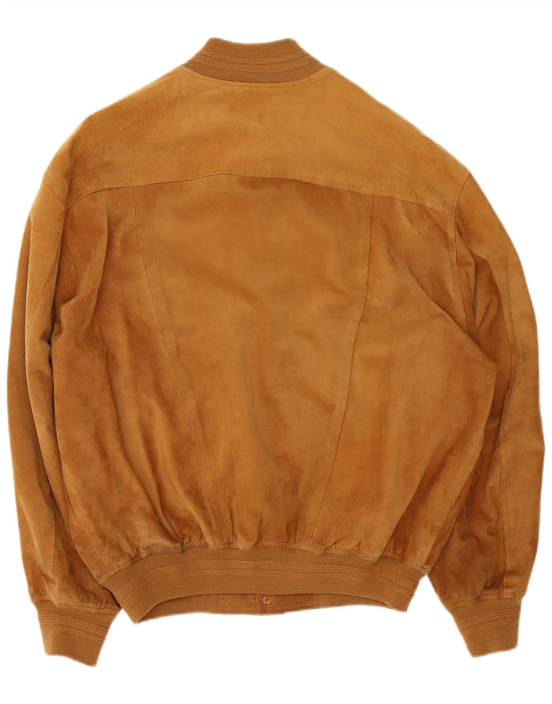 Vintage męska zamszowa kurtka bomber IT 54 2XL brązowa skóra