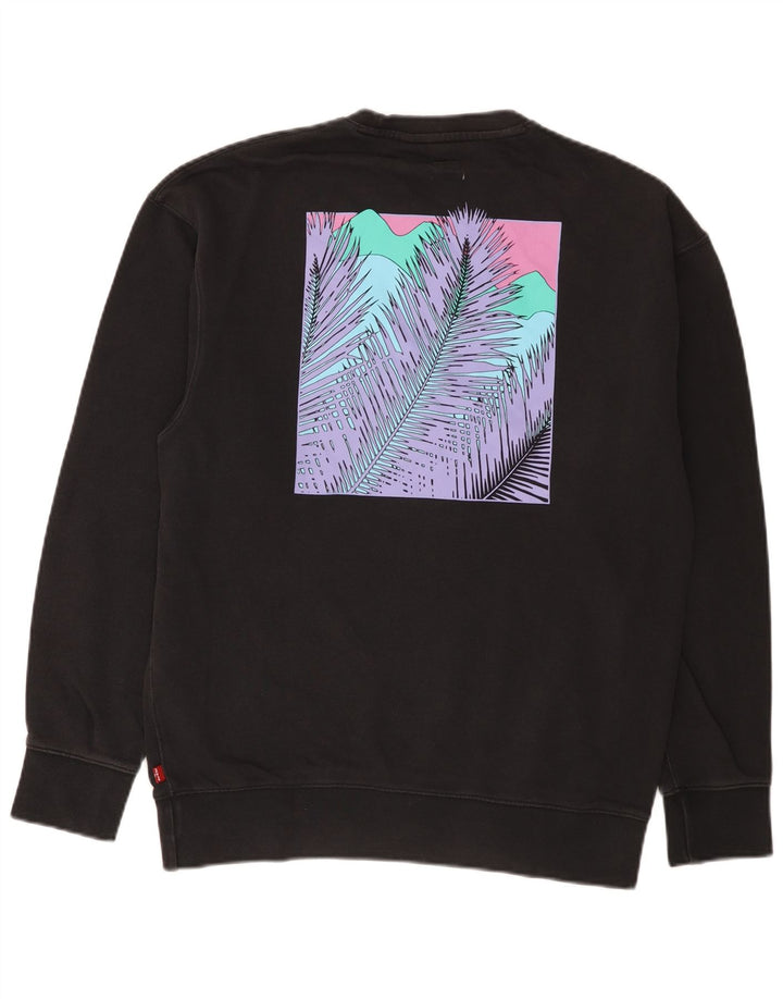 Męska bluza Levi's o swobodnym kroju z grafiką, mała czarna