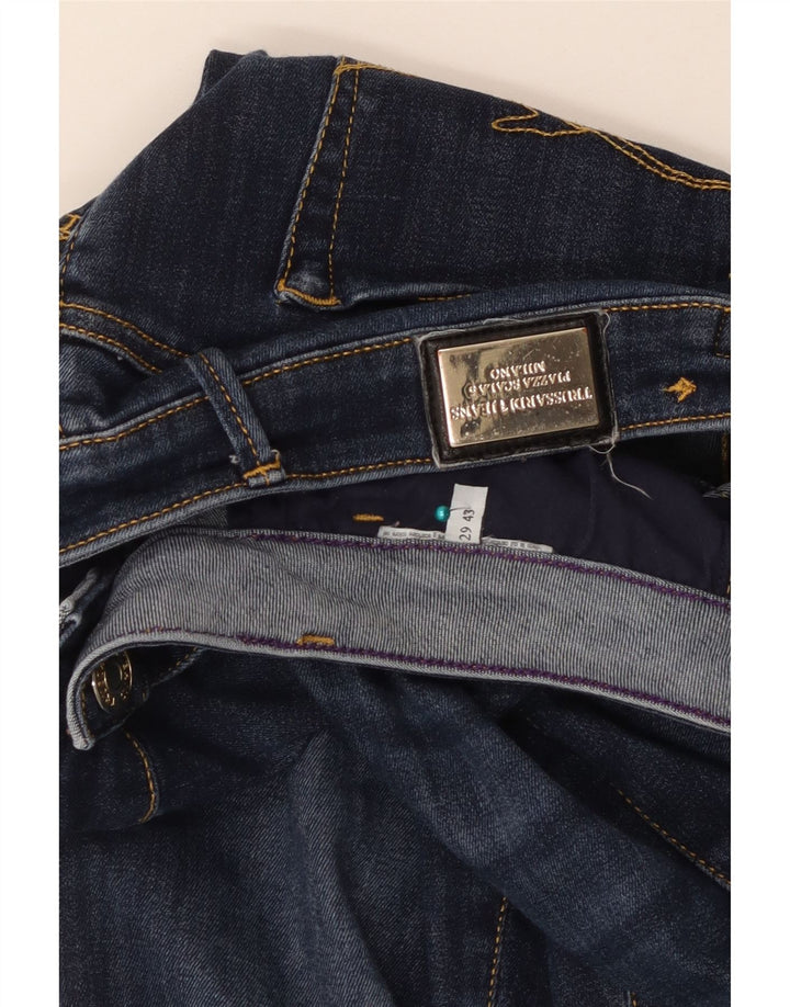 Damskie jeansy Trussardi IT 43 Medium W29 L30 Niebieskie