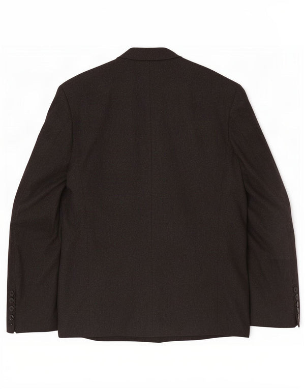 Van Gils Mens Double Breasted Blazer Jacket UK 40 Large Grey Wool