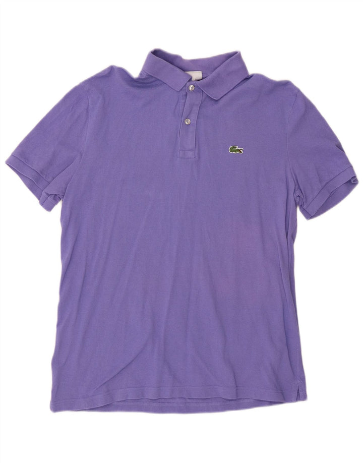 Męska koszulka polo LACOSTE Slim Fit, rozmiar 6 XL, fioletowa bawełna