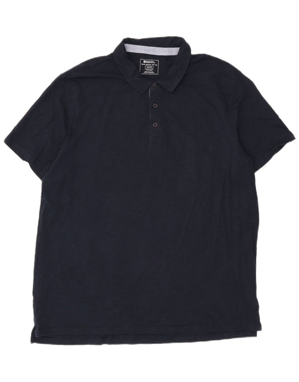 Męska koszulka polo Mountain Warehouse 2XL, granatowa, bawełniana w cętki