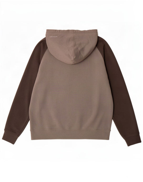 Męska bluza z kapturem Nike Swoosh Graphic XL, szara, bawełniana z blokami kolorów