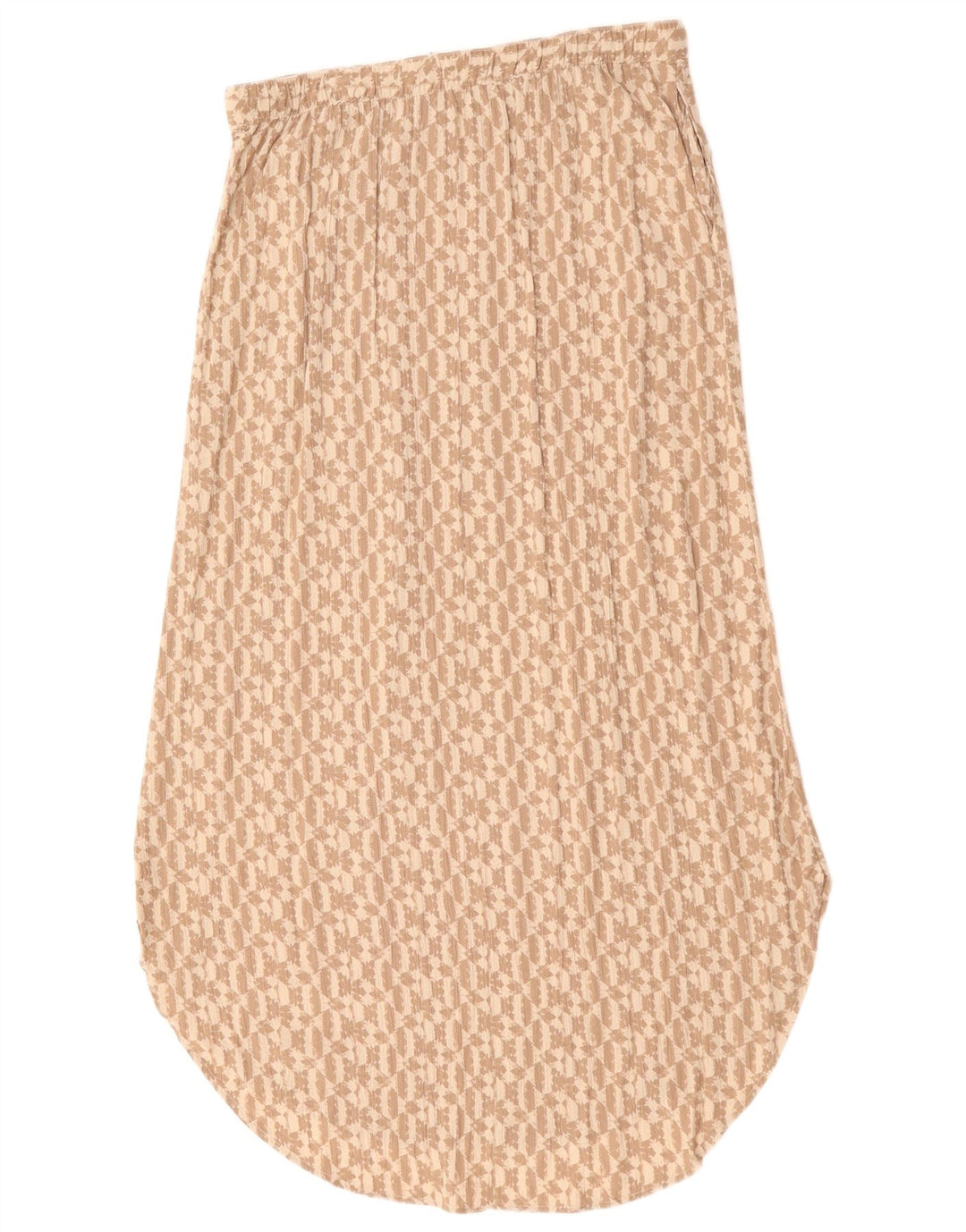 Damska spódnica Maxi Eddie Bauer UK 14 Medium W30 Beżowy geometryczny sztuczny jedwab