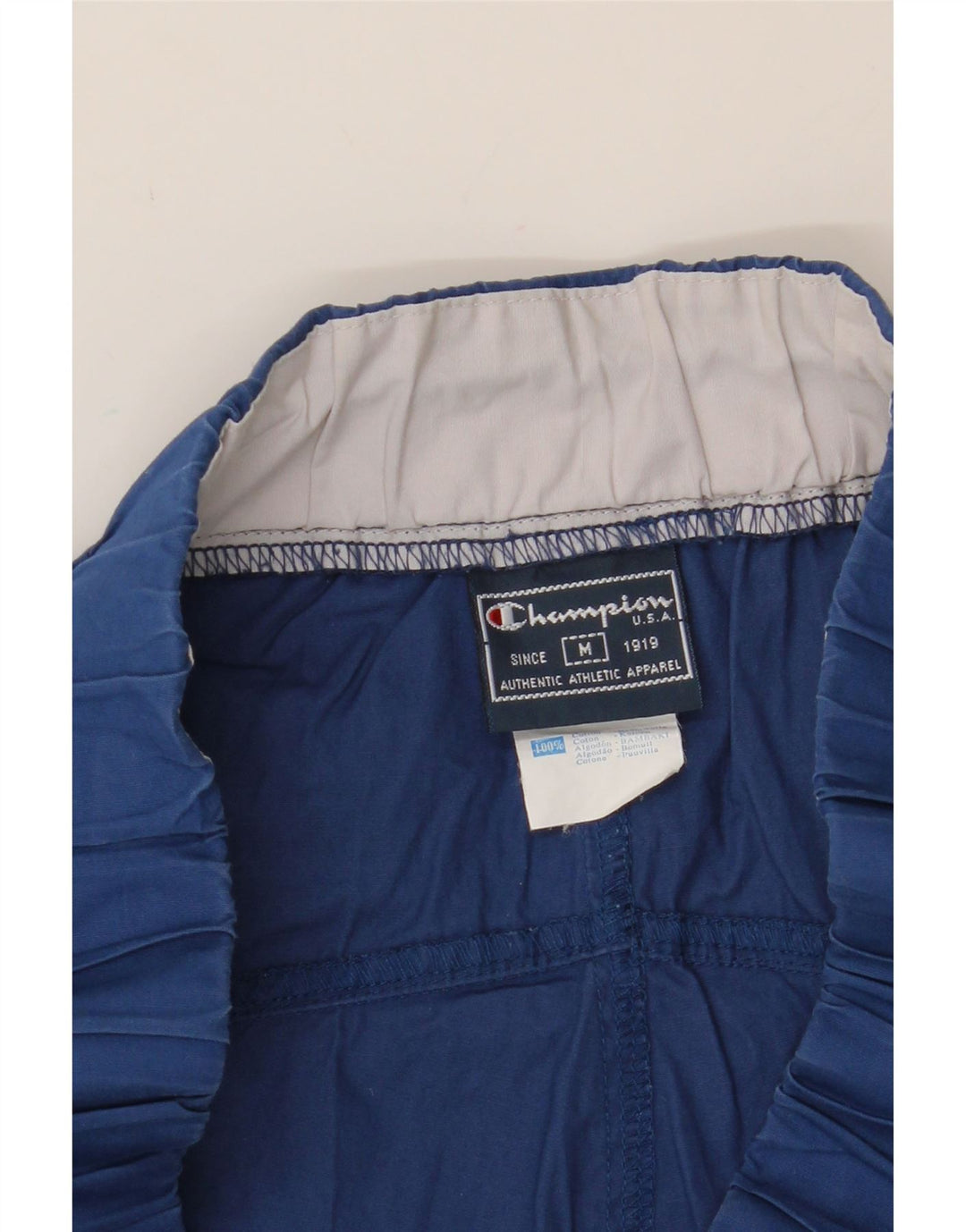 CHAMPION Mens Bermuda Sport Shorts Medium  Blue Polyester Vintage Champion and Second-Hand Champion from Messina Hembry 