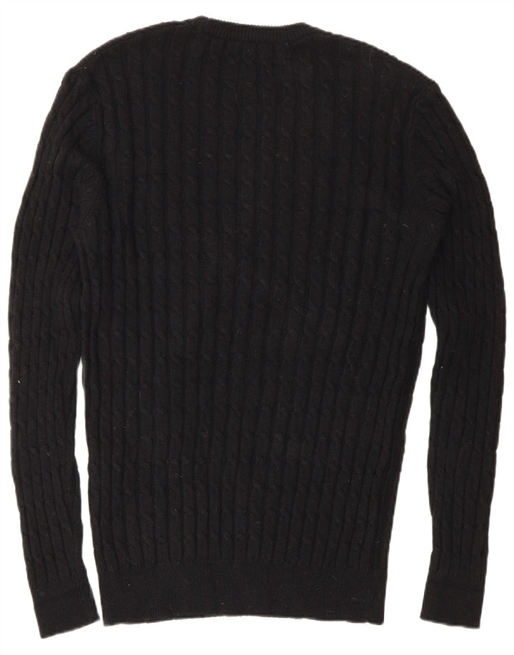 Męski sweter z okrągłym dekoltem Jack Wills, mały, czarny