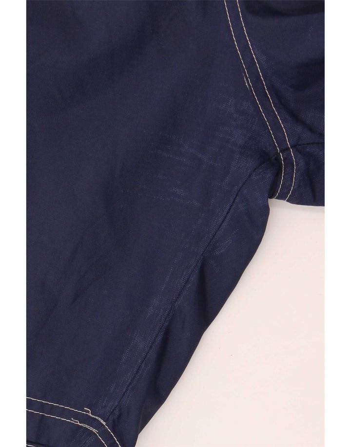 Męskie spodenki kąpielowe Woolrich, duże, granatowe, z blokami kolorów, poliamid