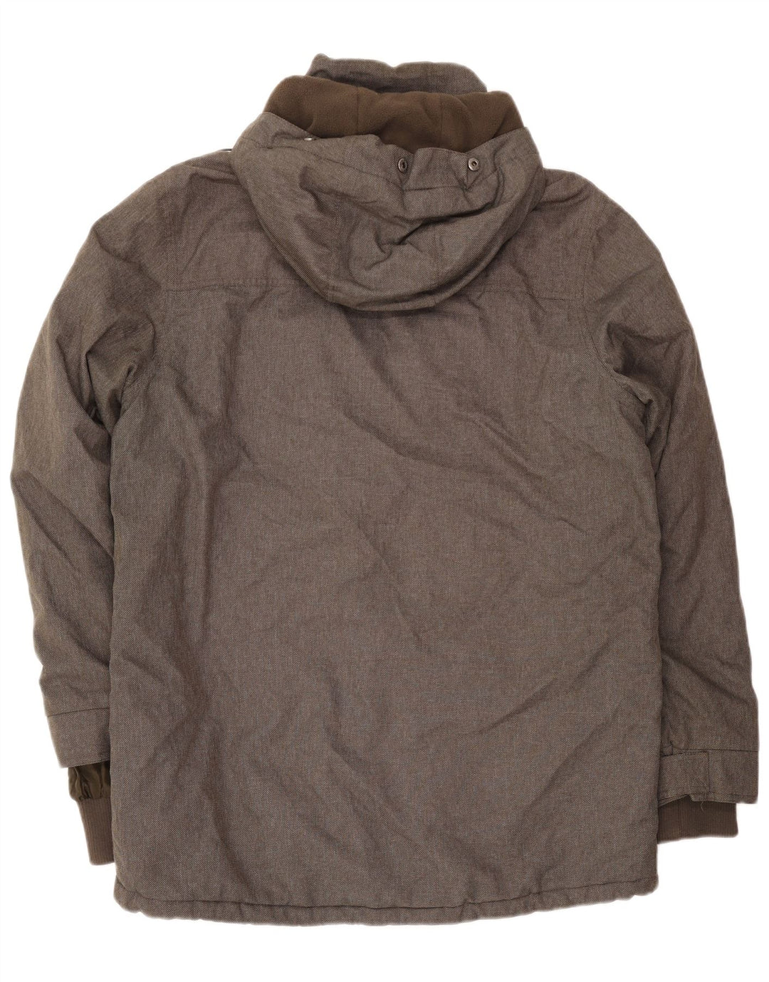 Męska kurtka parka z kapturem Mountain Warehouse UK 40, duża, khaki, poliester