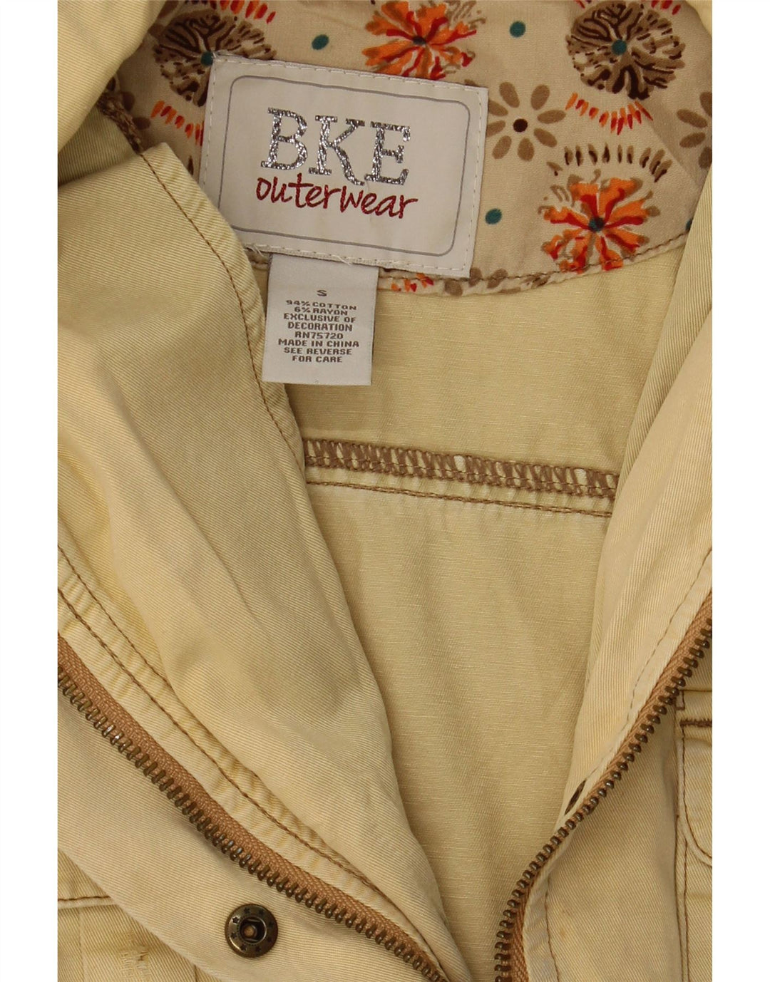 BKE Womens Utility Gilet UK 10 Small Beige Cotton Vintage BKE and Second-Hand BKE from Messina Hembry 