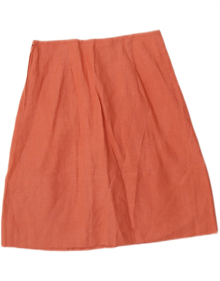 VINTAGE Womens A-Line Skirt W30 Medium Orange Vintage Vintage and Second-Hand Vintage from Messina Hembry 