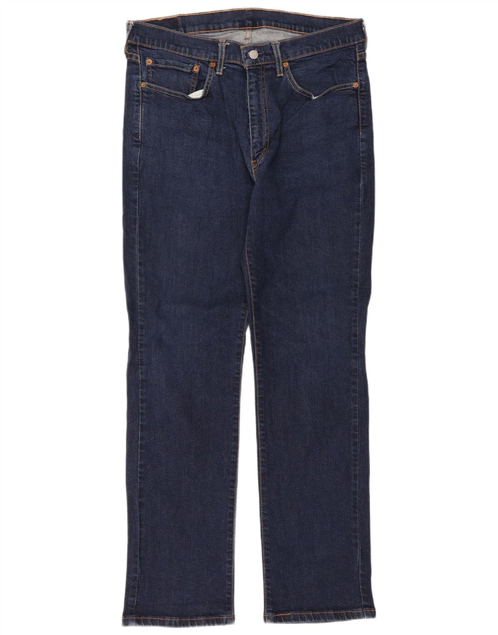 Męskie dżinsy Levi's 514 Straight W36 L32 Granatowa bawełna