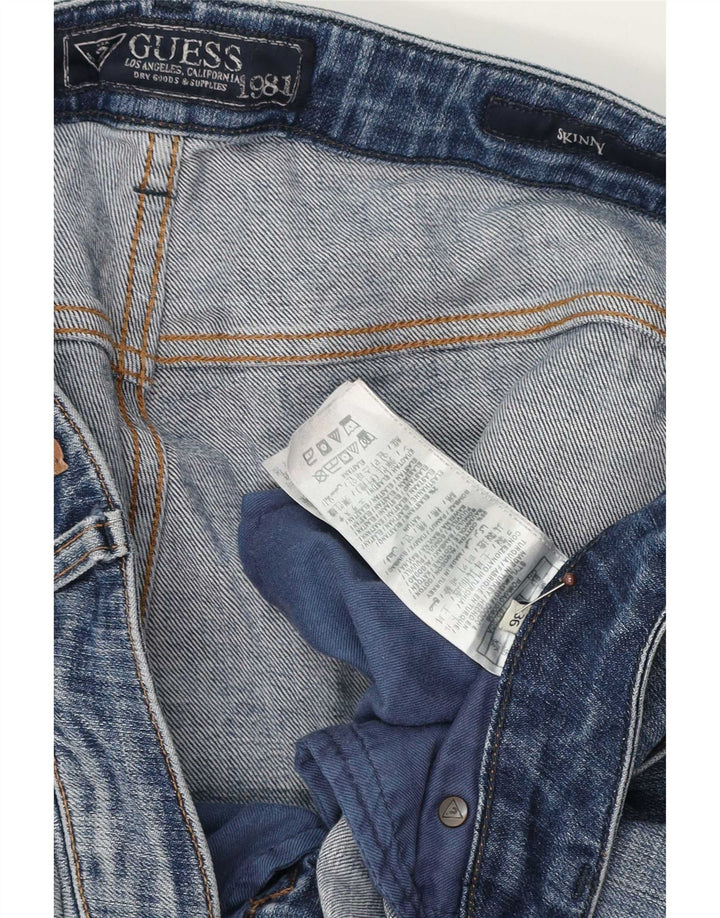 Męskie spodenki jeansowe Guess W36, duże, niebieskie, bawełniane