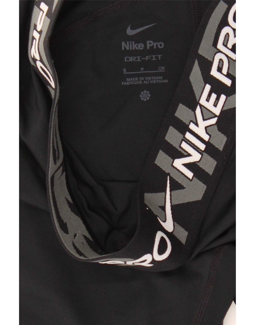 Damskie legginsy Nike Dri Fit Graphic UK 10, małe, czarne, poliestrowe