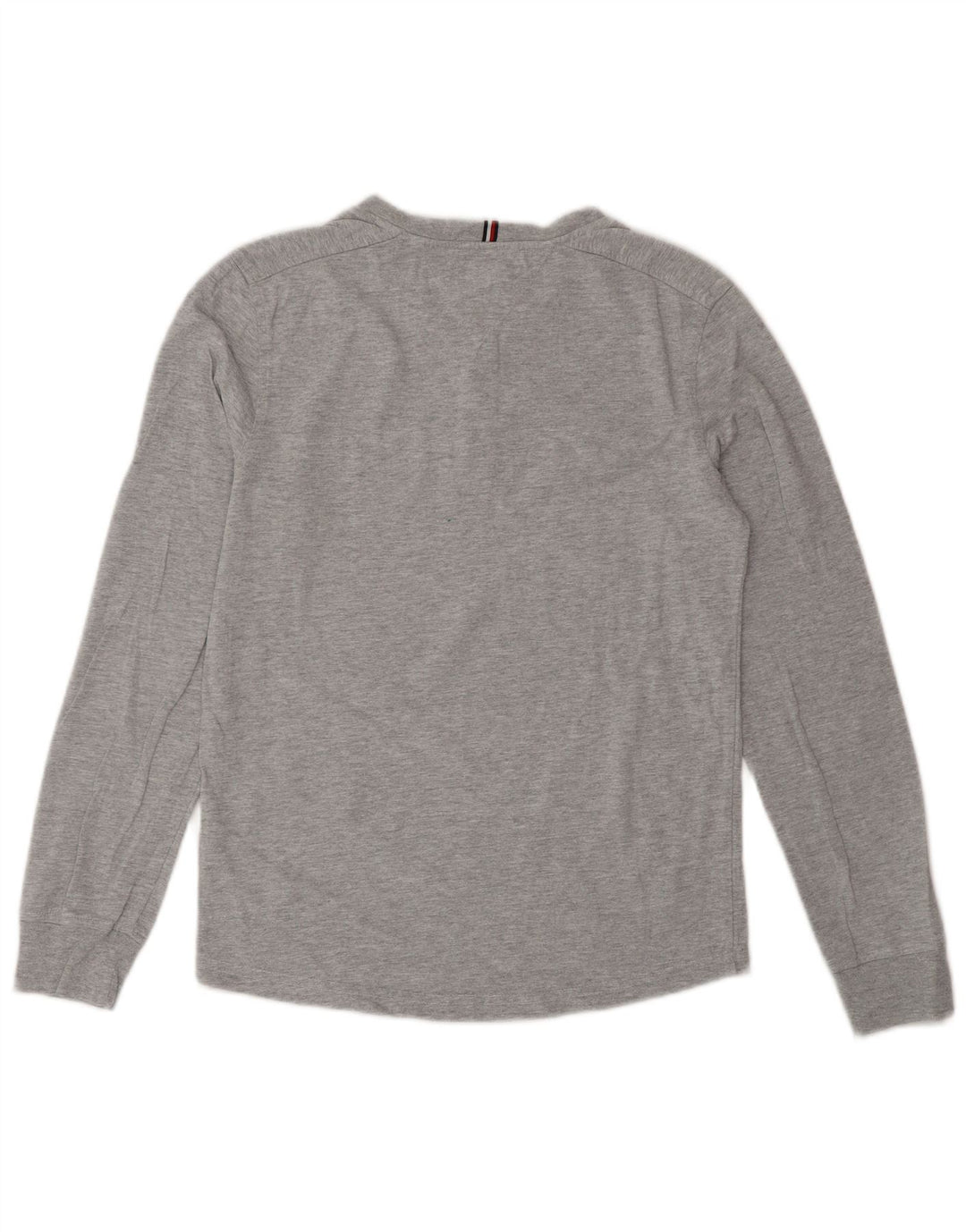 Top chłopięcy Tommy Hilfiger z długim rękawem 13-14 lat, szara bawełna