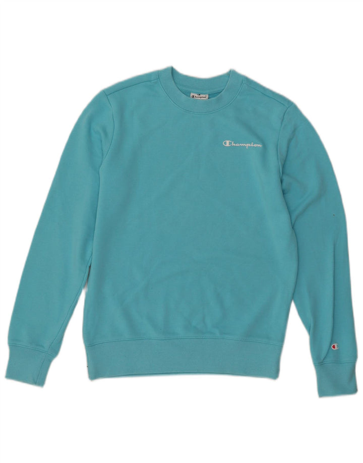 Damska bluza oversize CHAMPION UK 6 XS, niebieska bawełna