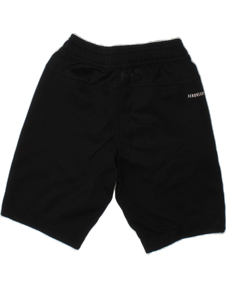 ADIDAS Boys Sport Shorts 7-8 Years  Black Polyester Vintage Adidas and Second-Hand Adidas from Messina Hembry 