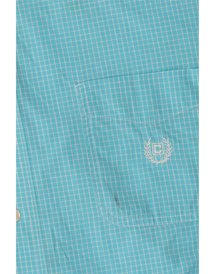 Koszula męska Chaps Easy Care XL w niebieską kratkę, bawełniana