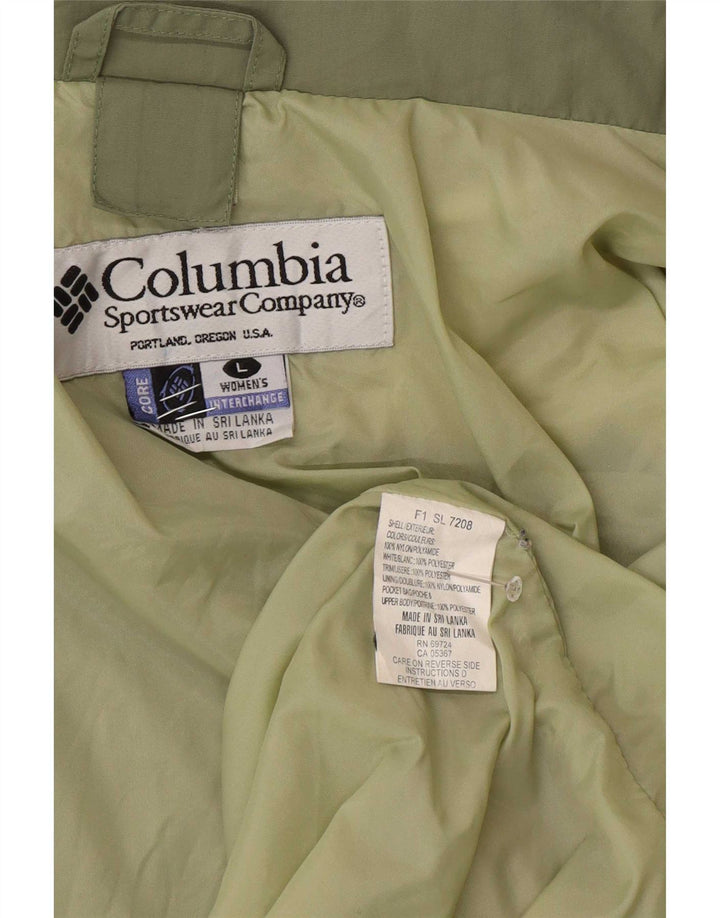 Damska kurtka przeciwdeszczowa Columbia Interchange Loose Fit UK 16, duża, zielona