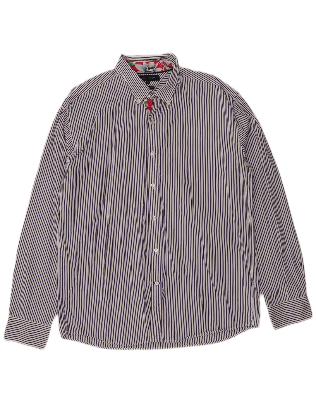 Koszula męska Tommy Hilfiger XL, bawełniana w niebieskie paski