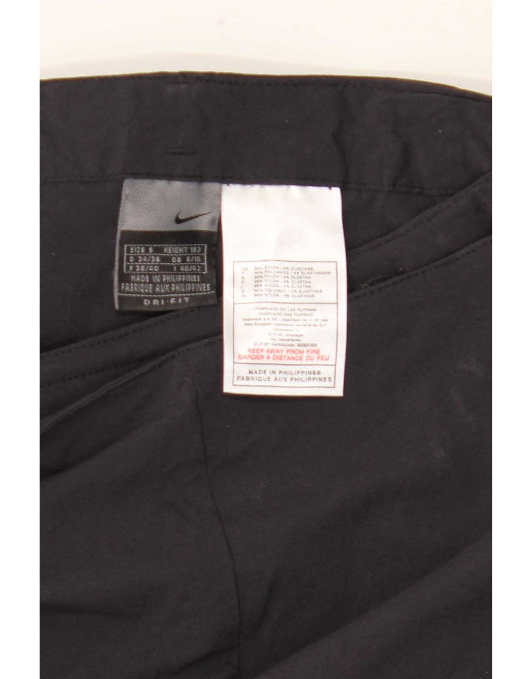 Damskie spodnie dresowe Nike UK 8/10, małe, czarne, nylonowe
