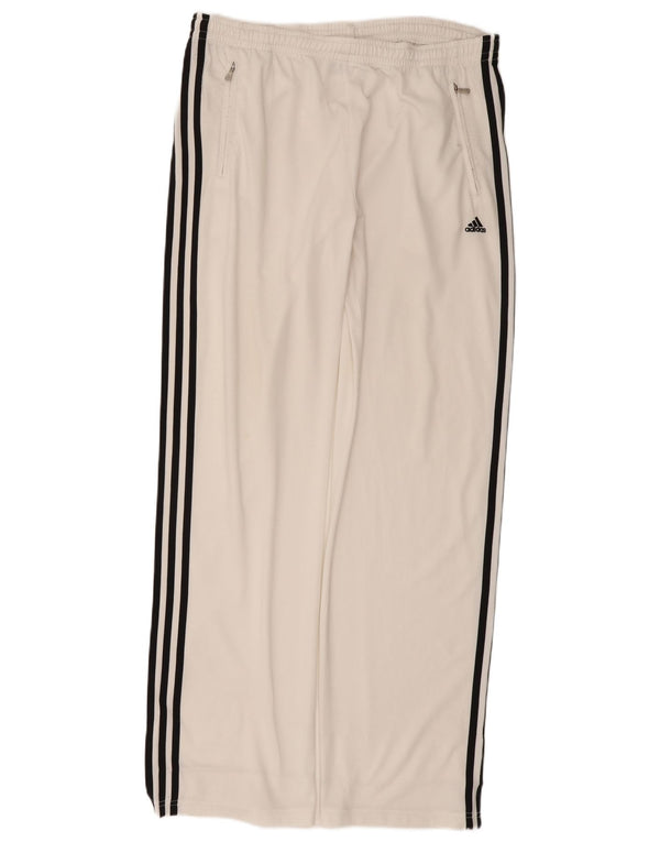 Męskie spodnie dresowe ADIDAS UK 42/44, duży, złamany biały poliester