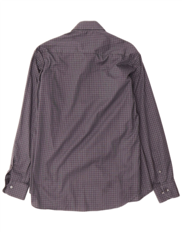 Koszula męska Yves Saint Laurent, rozmiar 40 15 3/4, średnia szara kratka
