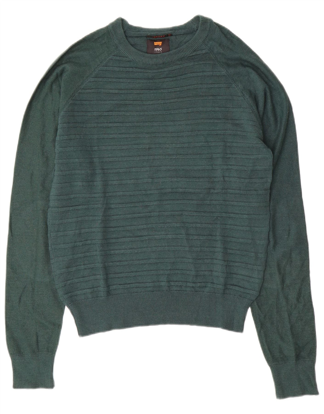 Damski sweter CARRERA z dekoltem w łódkę UK 14 w średnie zielone paski