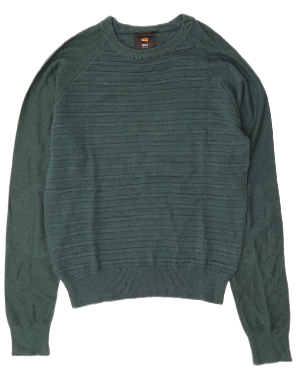 Damski sweter CARRERA z dekoltem w łódkę UK 14 w średnie zielone paski