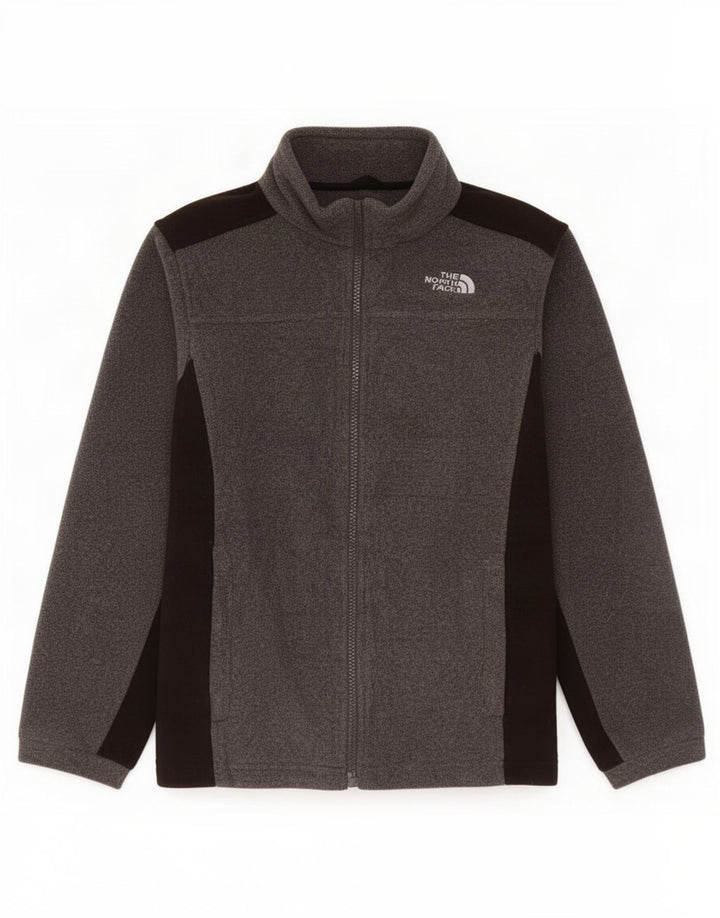 Kurtka polarowa chłopięca The North Face 10-11 lat, średnioszara, z blokami kolorów