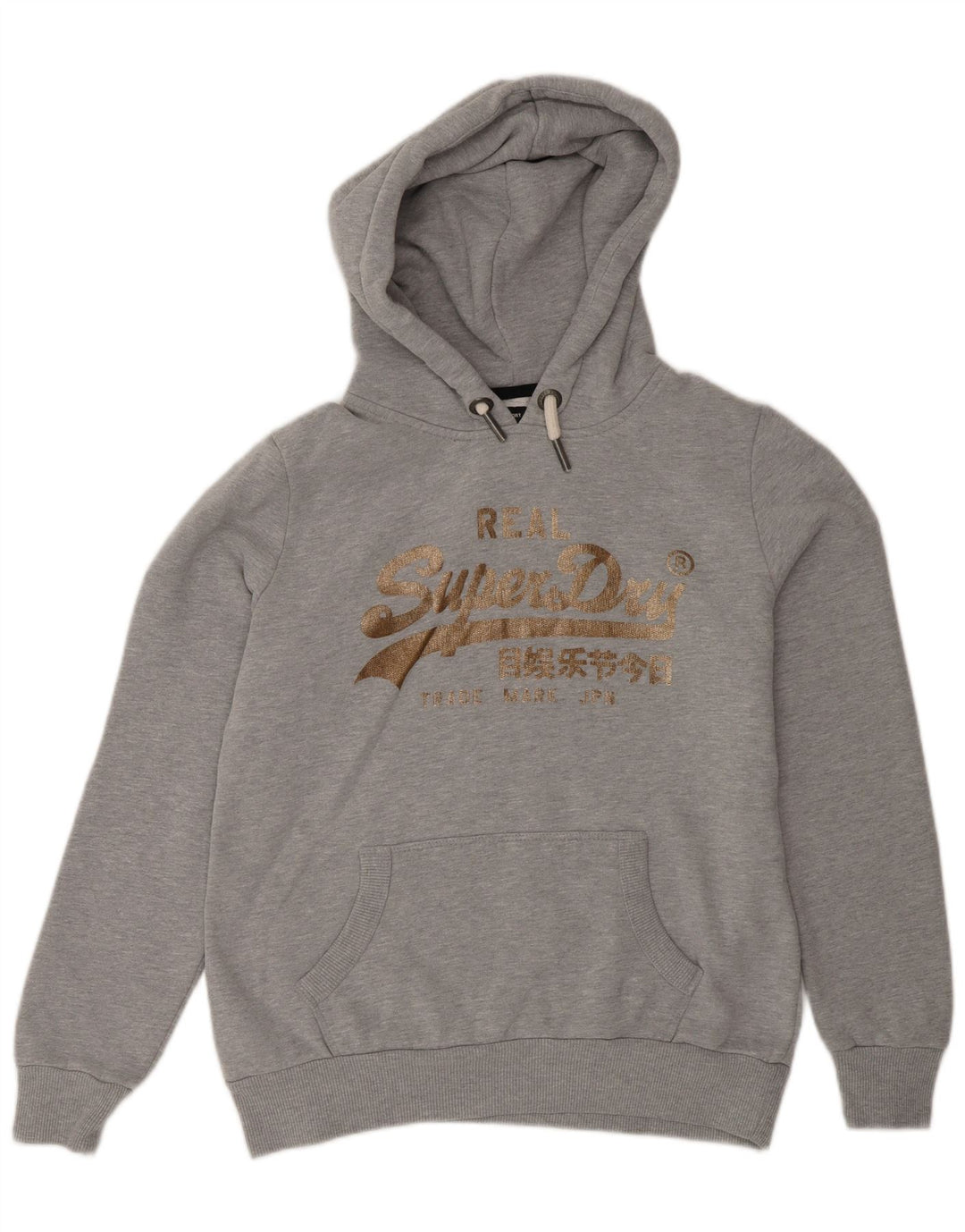 Damski sweter z kapturem Superdry Graphic UK 12, średni szary