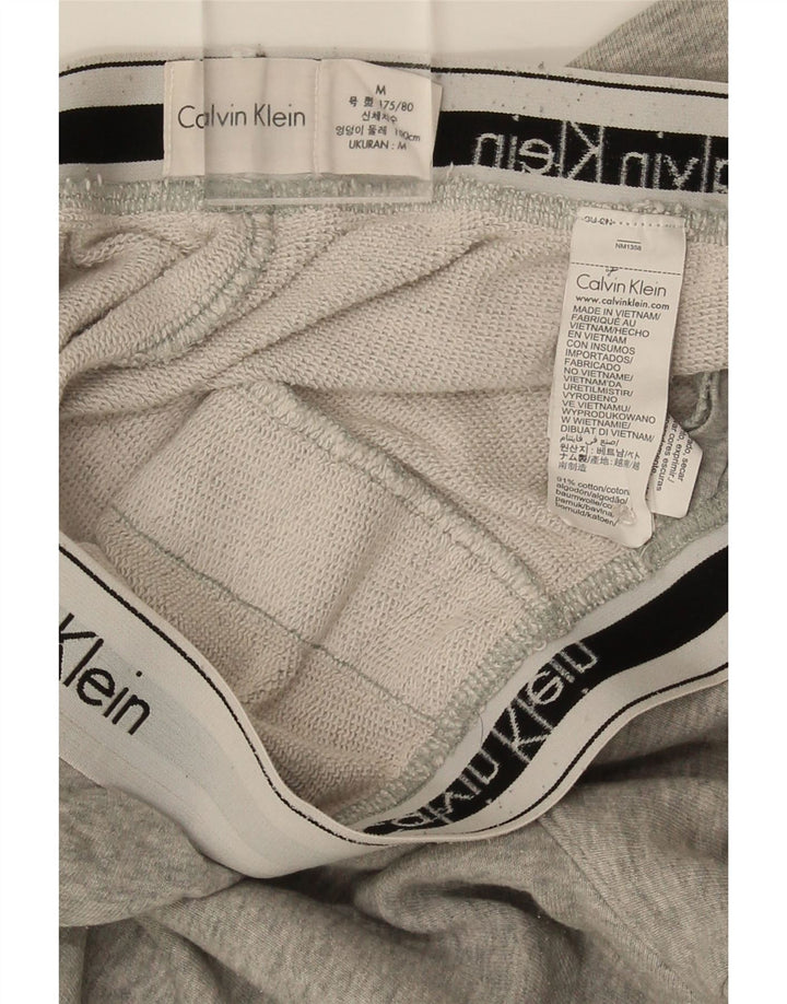Męskie spodenki sportowe Calvin Klein z grafiką, bawełna w kolorze średniej szarości