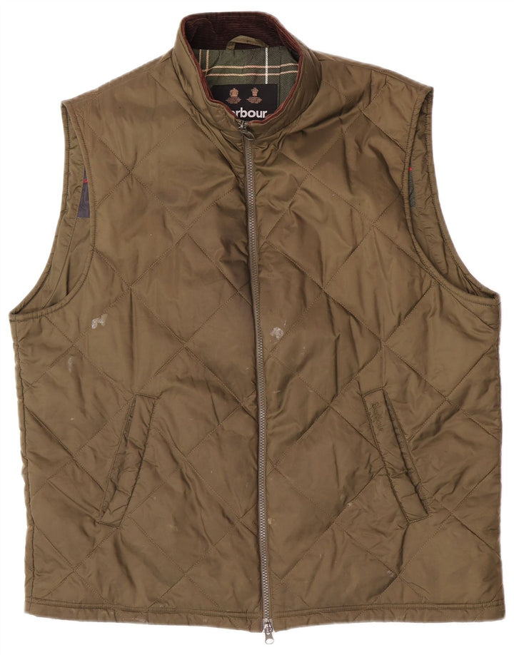 Męska pikowana kamizelka Barbour UK 42 XL Khaki, poliamid