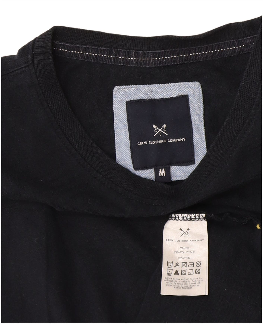 Crew Clothing Męski T-shirt Top Średni Granatowy Bawełna