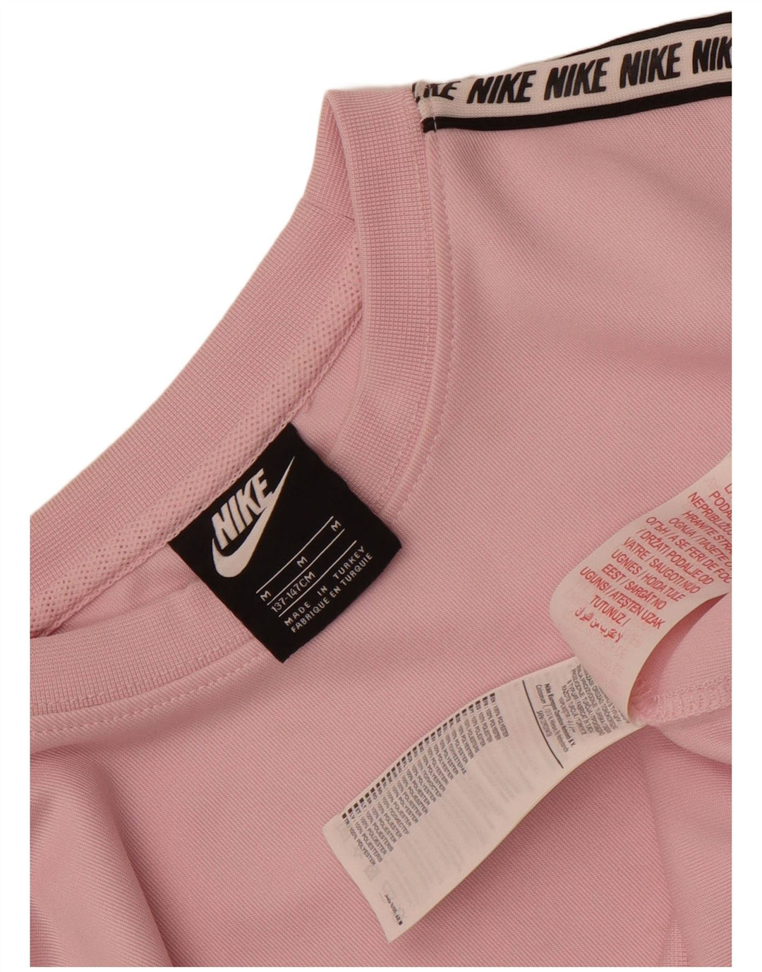 Bluza dziewczęca Nike z grafiką, 10-11 lat, średni różowy poliester