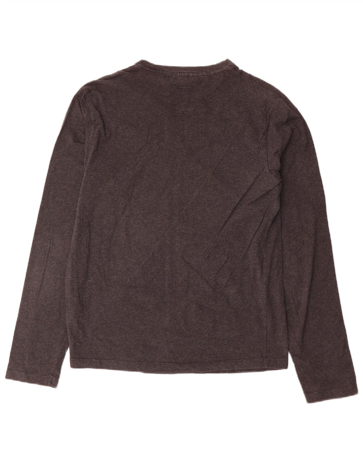 Top damski Trussardi Jeans z długim rękawem UK 12, średnioszary, bawełniany