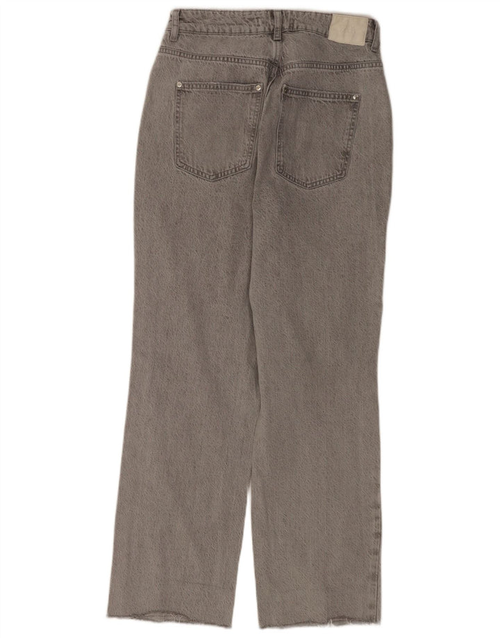 Damskie jeansy Zara w trudnej sytuacji, zwężane EU 40, średnie W30 L29, szara bawełna