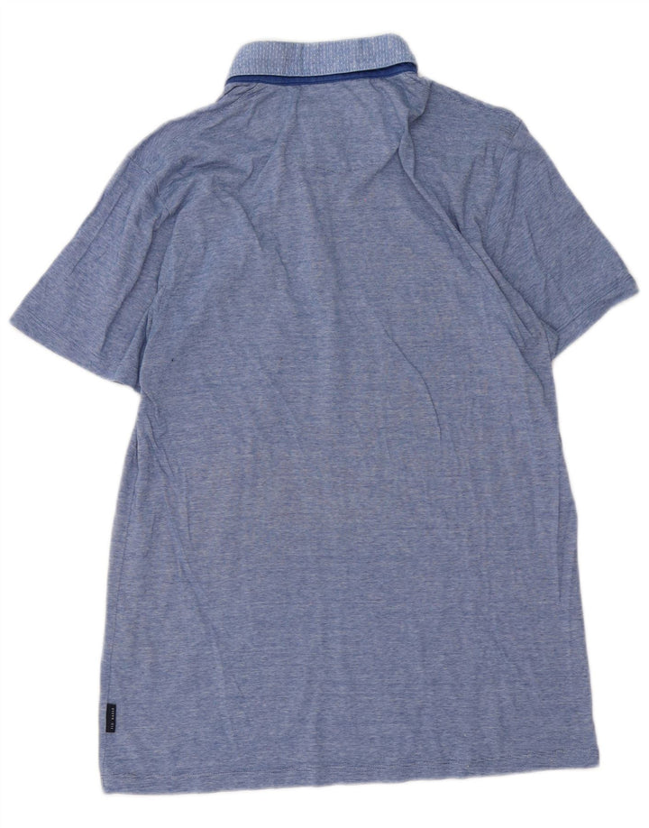 Męska koszulka polo Ted Baker, rozmiar 3, średnie niebieskie paski