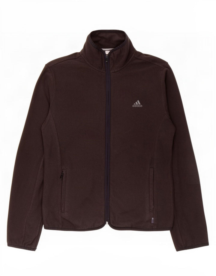 Damska kurtka polarowa Adidas UK 14, średni czarny poliester