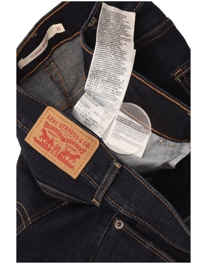 Damskie jeansy Levi's Classic Fit Bootcut W31 L32 Granatowa bawełna